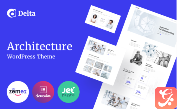 Delta - Architecture Minimal Elementor WordPress Theme