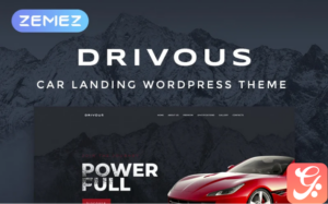 Drivous - Car Landing Responsive Elementor WordPress Theme