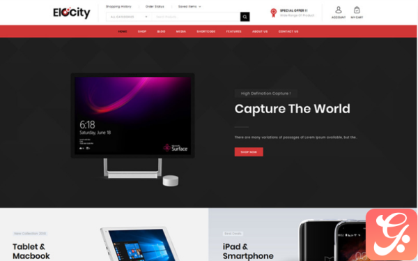 Elocity - Electronics Store WooCommerce Theme