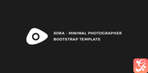 Sora - Minimal Photographer Template