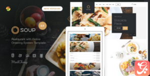 Soup - Restaurant with Online Ordering System Template