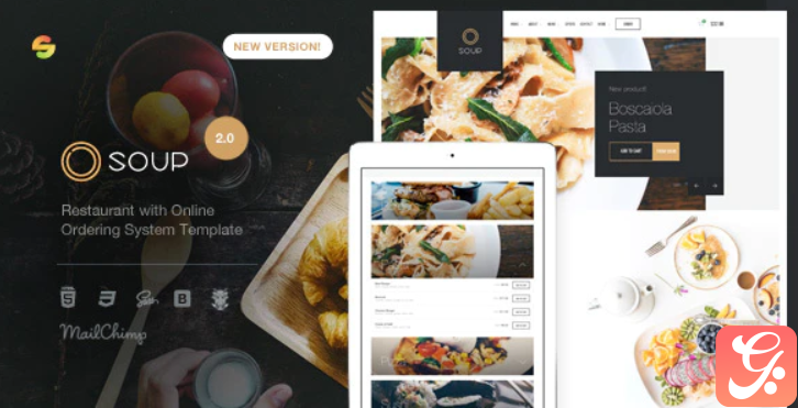 Soup - Restaurant with Online Ordering System Template