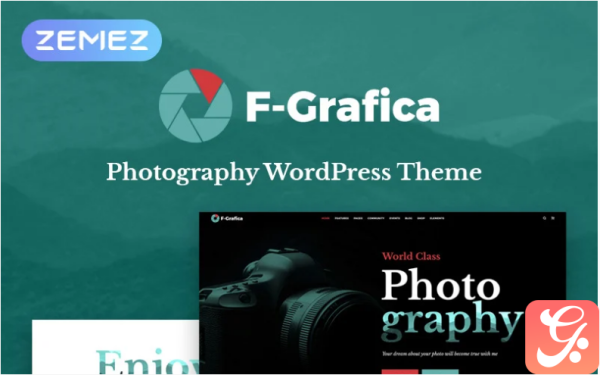 F-Grafica - Photography Elementor WordPress Theme