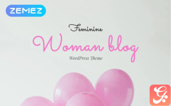 Feminine Woman Blog Elementor WordPress Theme