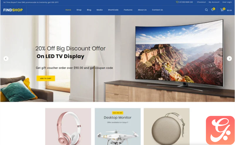 Findshop - Mega Store WooCommerce Theme