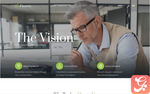 Finasty - Efficient Business Services WordPress Theme