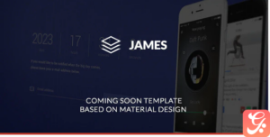 James - Material Design Coming Soon Template