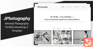 JPhotography - Minimal Photography Portfolio HTML5 Template