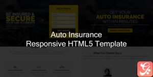 Jr. Auto Insurance Landing Page - Responsive HTML5 Template