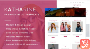Katharine - Modern Fashion Blog Template