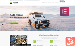 Fixort - Car Repair Service Elementor WordPress Theme