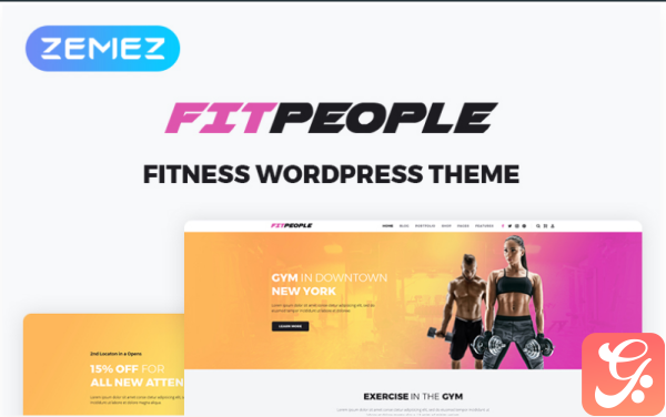 FitPeople Fitness Elementor WordPress Theme