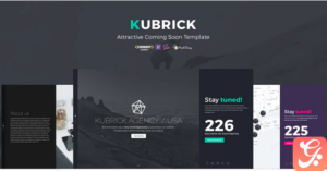 KUBRICK - Attractive Coming Soon Template