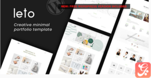 Leto - Creative Minimal Portfolio Template