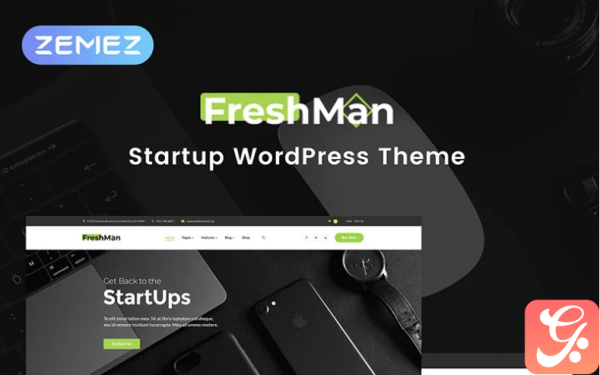 Freshmen - Startup Company Elementor WordPress Theme