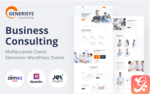Generisys - Business Consulting Multipurpose Classic Elementor WordPress Theme