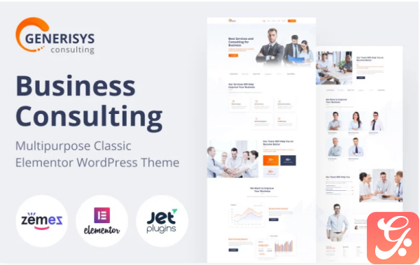 Generisys Business Consulting Multipurpose Classic Elementor WordPress Theme