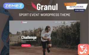Granul - Sport Event Multipurpose Modern Elementor WordPress Theme