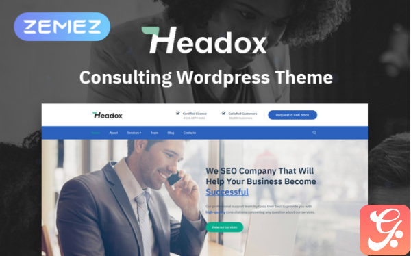 Headox Consulting Services Multipurpose Elementor WordPress Theme