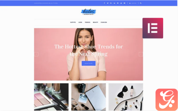 Holes Women Blog Multipurpose Classic Elementor WordPress Theme