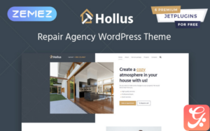 Hollus - Repair Services Multipurpose Modern Elementor WordPress Theme