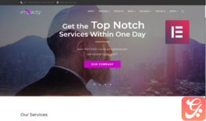 Impacty- Business Consulting Elementor WordPress Theme