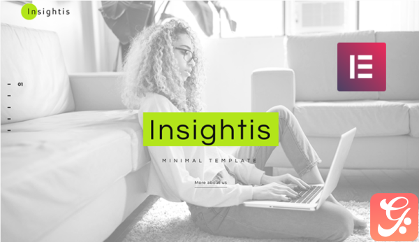 Insightis Creative Minimal Elementor WordPress Theme