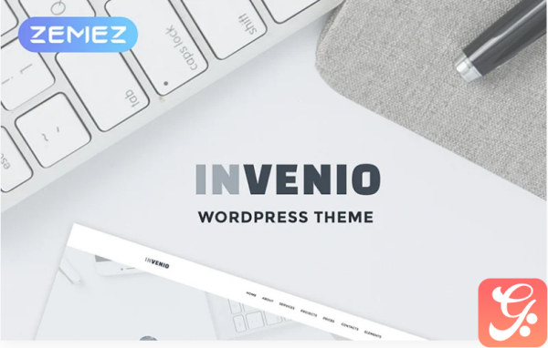 Invenio Classy Financial Advisor WordPress Theme