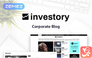 Investory - Corporate Blog Elementor WordPress Theme