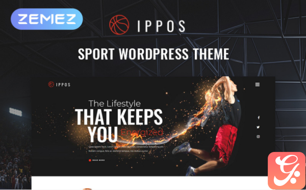 Ippos Sport Multipurpose Modern Elementor WordPress Theme
