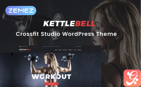 Kettlebell Dynamic Crossfit Studio Elementor WordPress Theme