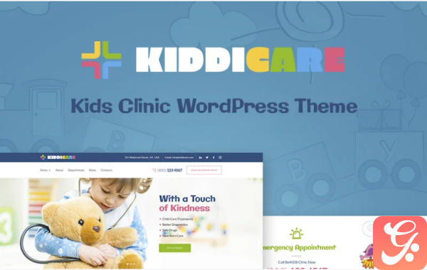 KiddiCare Pediatric Clinic WordPress Theme