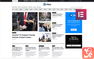 Kritex - Corporate News Blog Modern Elementor WordPress Theme