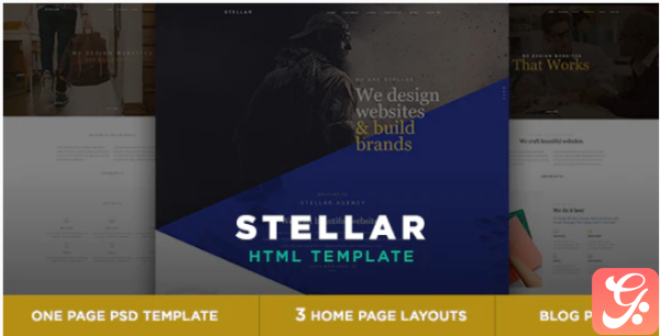 Stellar One page multipurpose html template