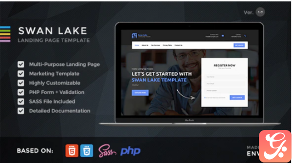 Swan Lake Lead Generation Marketing Landing Page