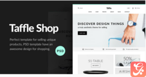 Taffle — Clean Shop PSD Template