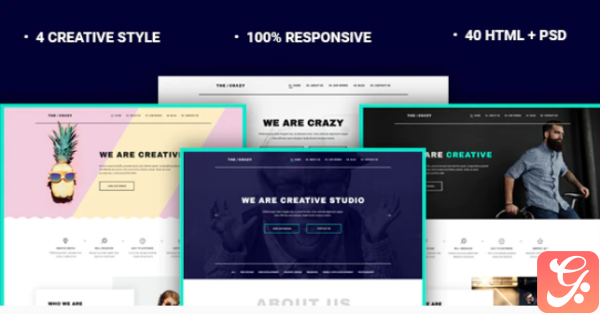 The Crazy Creative Agency HTML5 Template