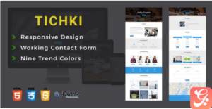 Tichki-Onepage Multipurpose Template