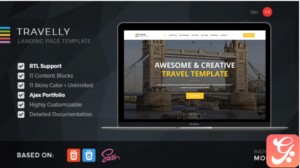 Travelly - Tourism & Agency HTML Landing Page