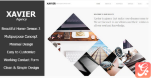 Xavier - Portfolio and Agency HTML theme