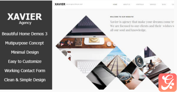 Xavier Portfolio and Agency HTML theme