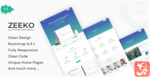 Zeeko - Landing Page Template
