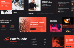 Portfoliode | Portfolio Elementor Template Kit