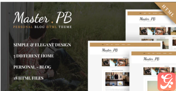 Master PB Personal Blog HTML Template