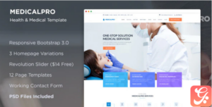 MedicalPRO - Health and Medical HTML Template