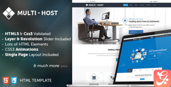 Multi Host - HTML Hosting Template