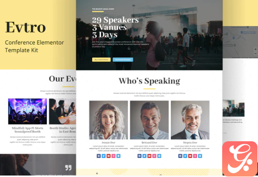 Evtro - Conference Template Kit