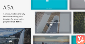 Asa - Responsive Coming Soon Template