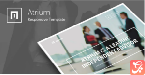 Atrium - Finance Consulting Advisor Template