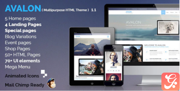 Avalon Commerce Multipurpose HTML Theme